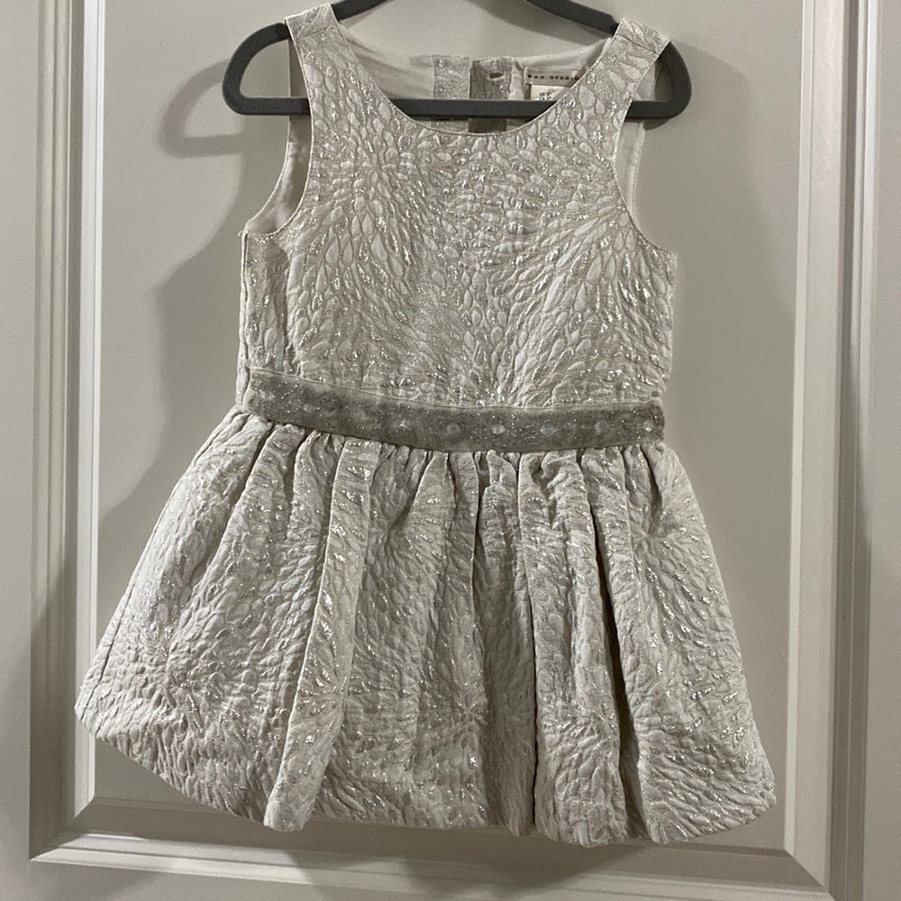 Max studio Silver dress elegant and super cute kids dress for a princess